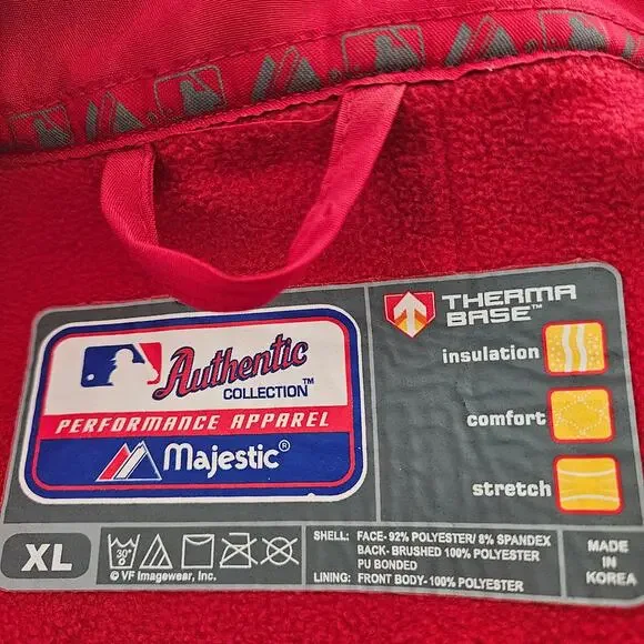 Men's Majestic Red Sox Coat, Size XL